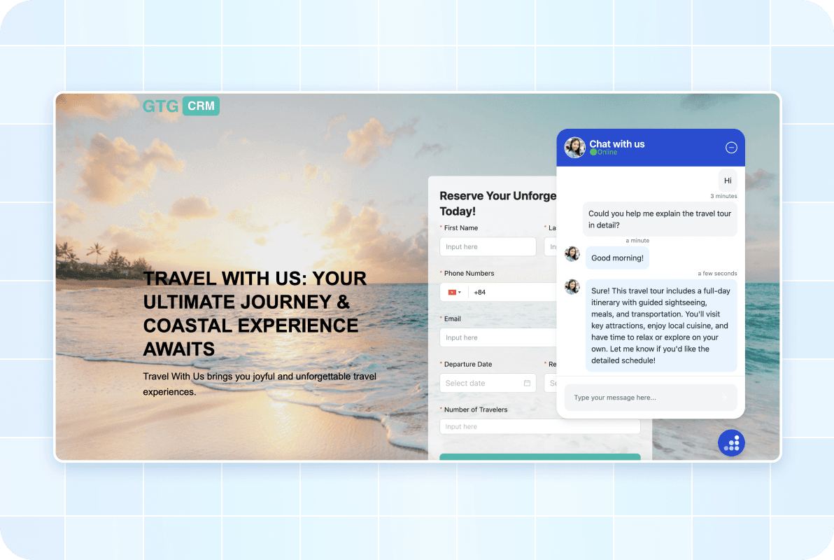 Custom Live Chat & 24/7 Live Support 