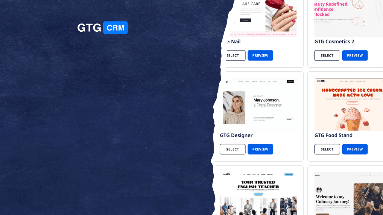 Create Conversion Optimized Landing Pages in Minutes with GTG CRM