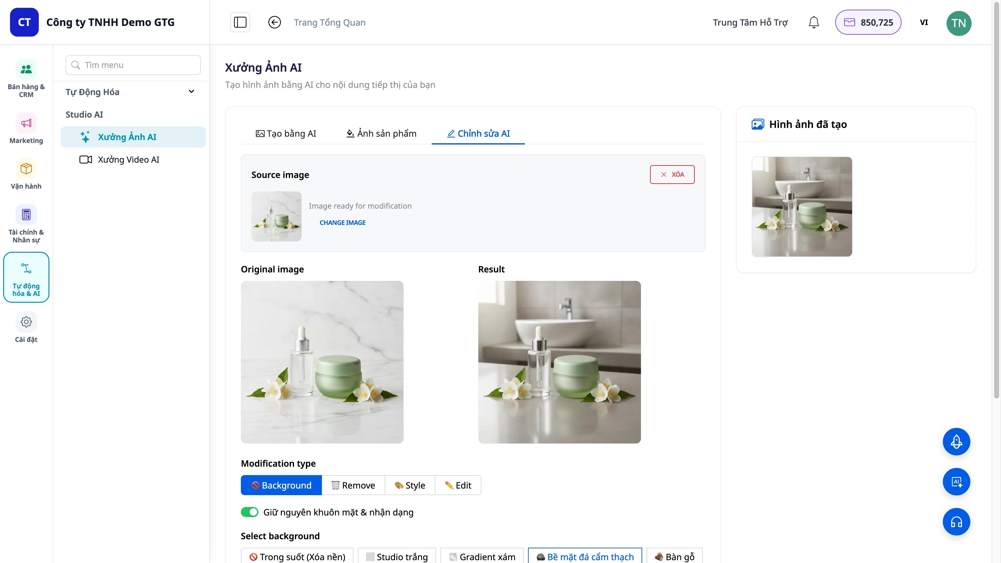 Change Product Backgrounds