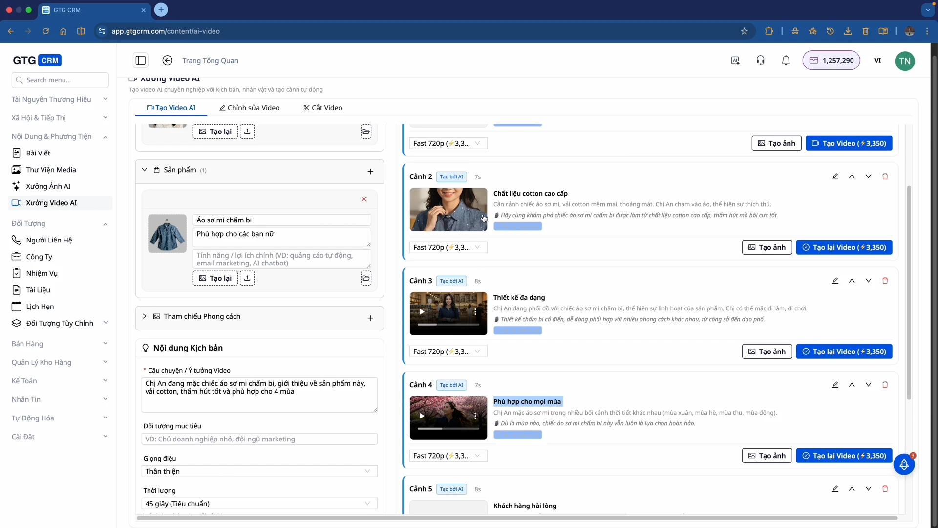 Generate Video Scenes