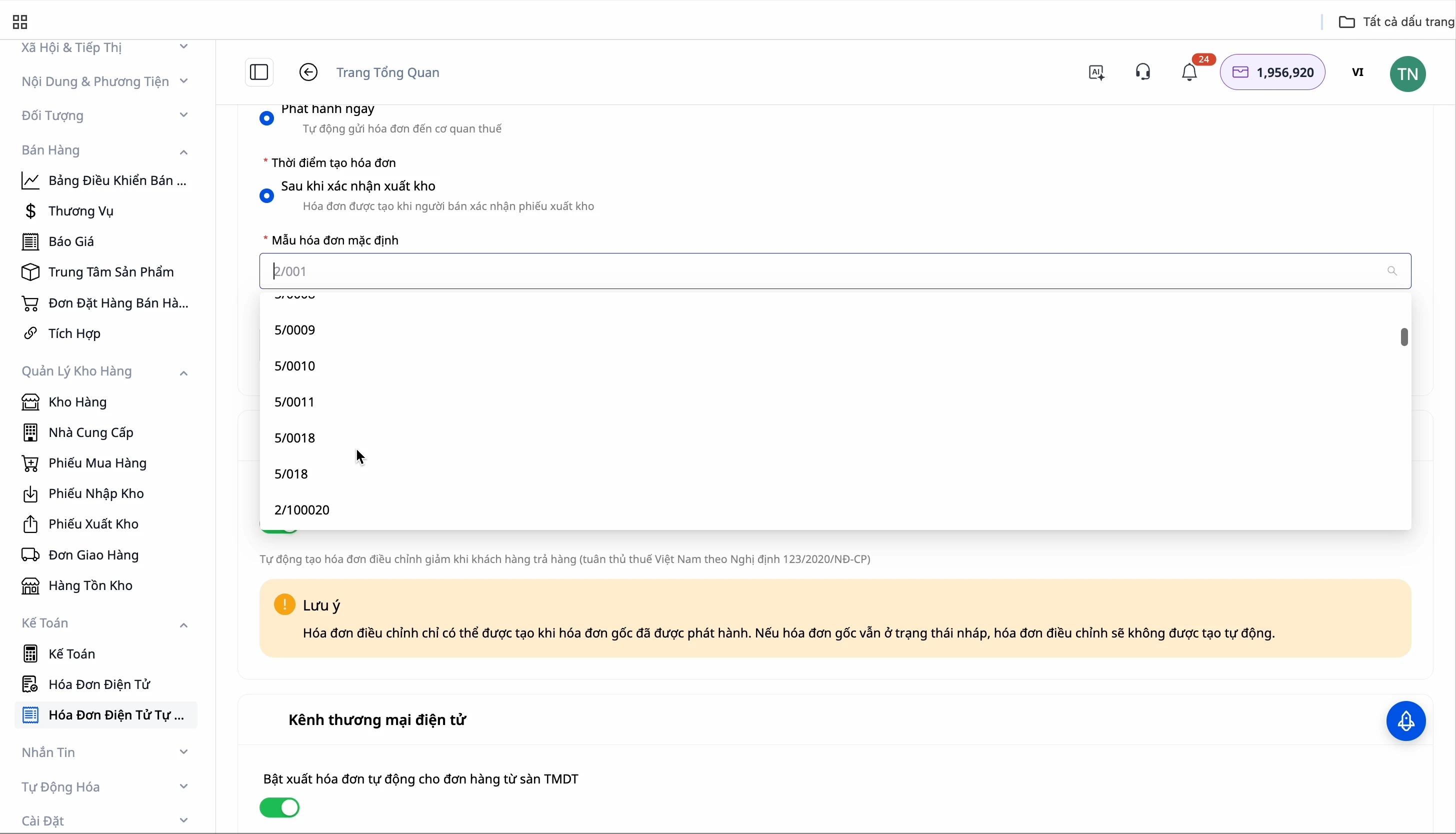 Configuración de plantillas de facturas